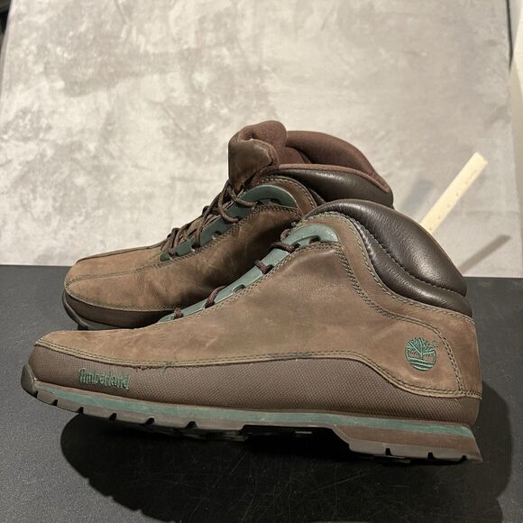 Timberland Euro Dub Boots Men\'s 13 Brown Green 46086 3222 Hiking Boots main image 8